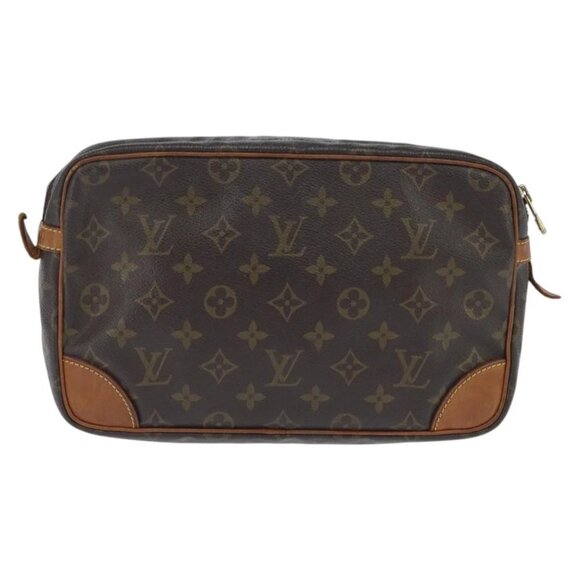 LOUIS VUITTON Monogram Compiegne 28 Clutch Bag M51845 LV Auth BA7171 - Picture 2 of 16